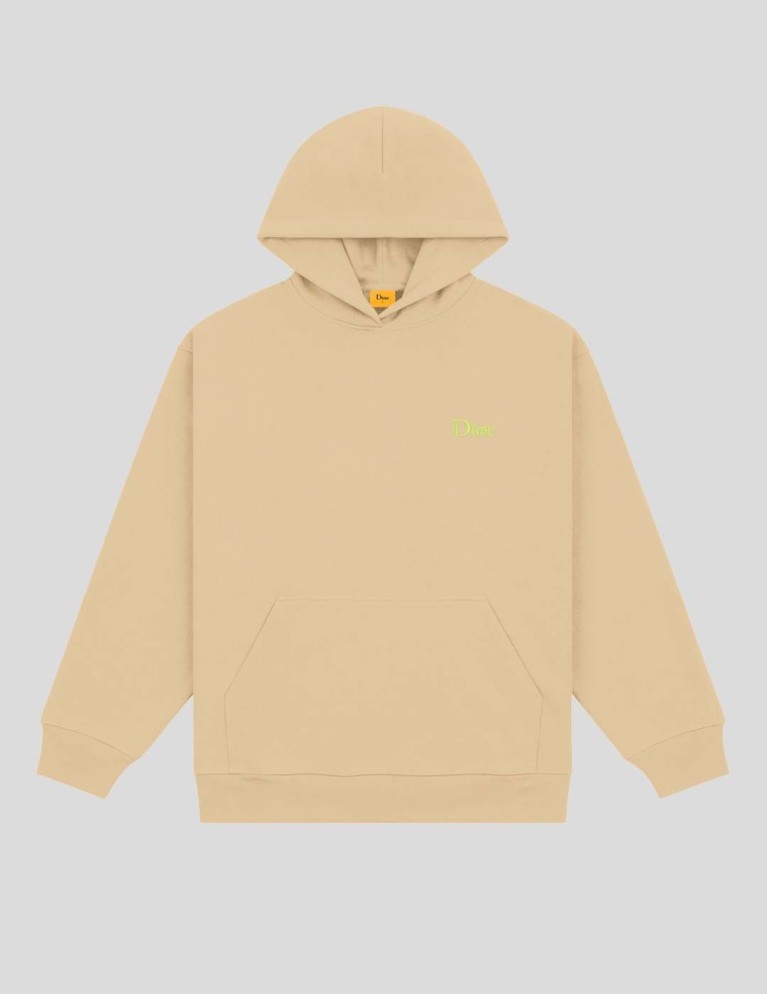 Sudadeira DIME classic small logo hoodie sand